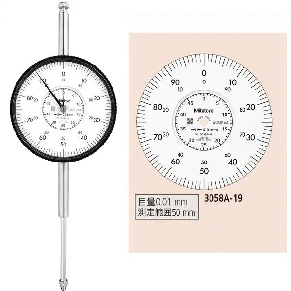 Đồng Hồ So Cơ Khí Mitutoyo 3058A-19 3 Mitutoyo Dial Gauge 3058A 19