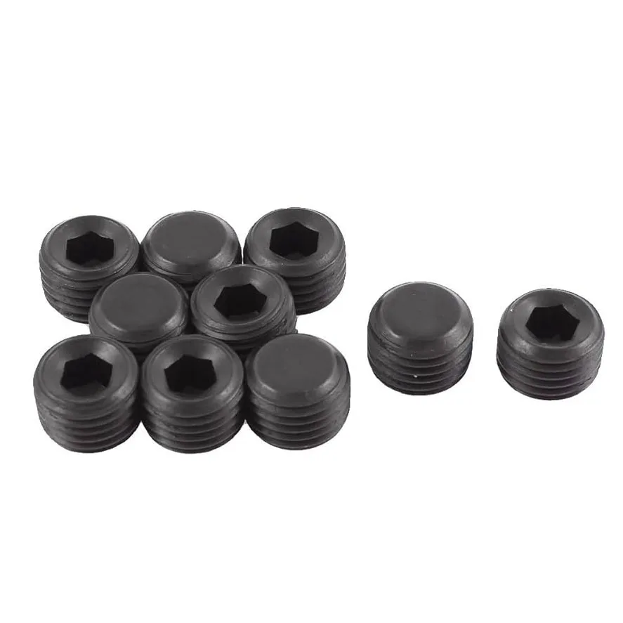 Vít Trí Đuôi Bằng Thép Đen 10.9 M12x1.75 DIN 913 4 din 913 den