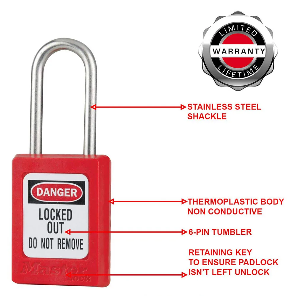 Khóa Móc An Toàn Master Lock S31RED 4 1 Master Lock S31RED Safety Padlock