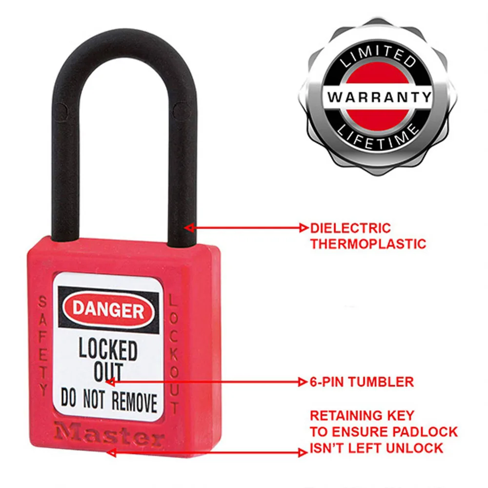 Khóa Móc An Toàn Master Lock 406RED 4 2 Master Lock 406RED Safety Padlock