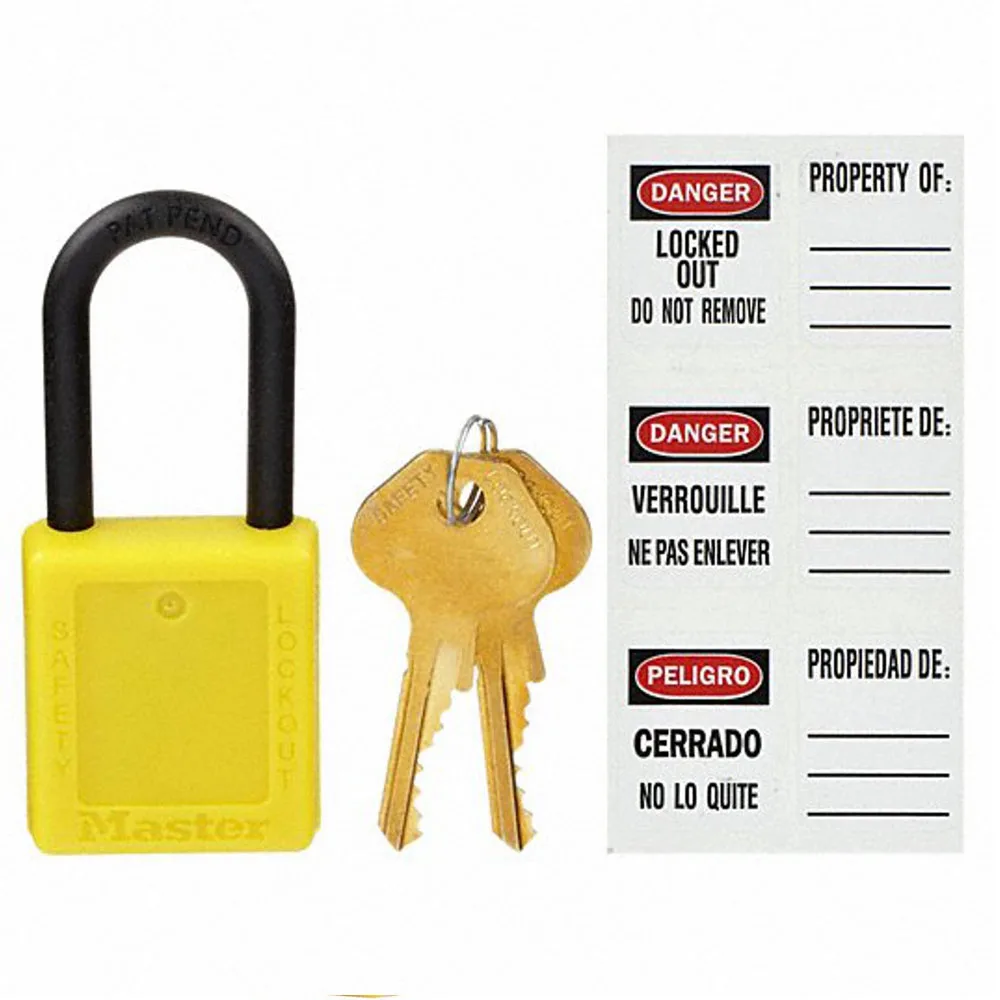 Khóa Móc An Toàn Master Lock 406YLW 7 2 Master Lock 406YLW Safety Padlock