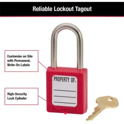 Khóa Móc An Toàn Master Lock 410RED 9 2 Master Lock 410RED Safety Padlock