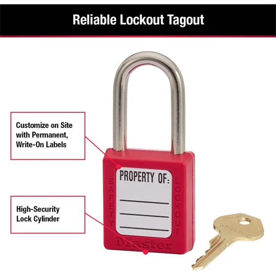 Khóa Móc An Toàn Master Lock 410RED 5 2 Master Lock 410RED Safety Padlock