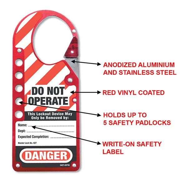 Khóa Càng Cua Master Lock 427 5 2 Master Lock 427 Safety Lockout Hasps