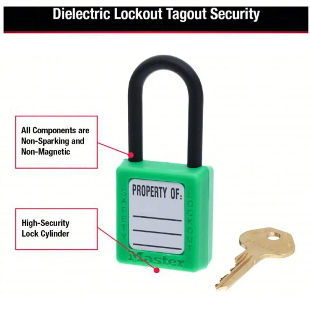 Khóa Móc An Toàn Master Lock 406GRN 6 3 Master Lock 406GRN Safety Padlock