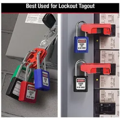 3 Master Lock 410BLU Safety Padlock