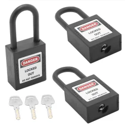 4 Master Lock 410BLK Safety Padlock