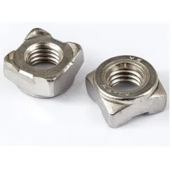4 Steel Square Weld Nuts