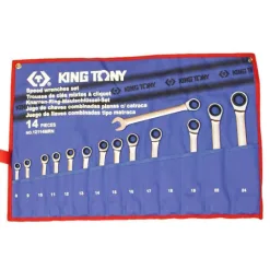 Bộ cờ lê vòng miệng tự động 8-24mm Kingtony 12114MRN