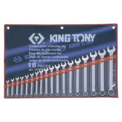 Bộ cờ lê vòng miệng 18 chi tiết Kingtony 1218MR01