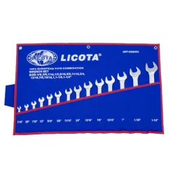 Bộ cờ lê vòng miệng hệ inch 14 cây Licota AWT-ERSK03