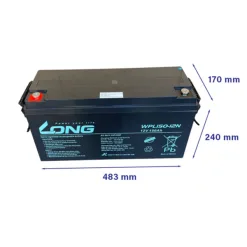 Ắc quy kín khí Long WPL150-12N (12V-150Ah)