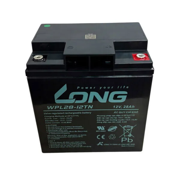 Ắc quy kín khí Long WPL28-12TN (12V-28Ah) 3 LONG WPL28 12TN