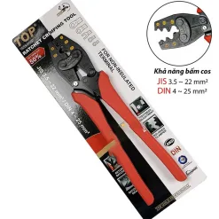 Kìm bấm cos số 25 Top VNE-0125 (3.5-22mm2)