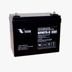 Ắc quy kín khí Vision 6FM75-X (12V-75Ah)