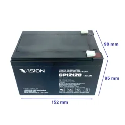 Ắc quy kín khí Vision CP12120 (12V-12Ah)