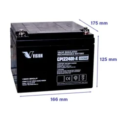 Ắc quy kín khí Vision CP12240E-X (12V-24Ah)