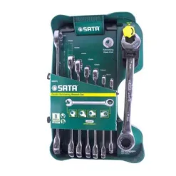 Bộ cờ lê vòng miệng tự động 8 chi tiết Sata 08-007 (08007A)